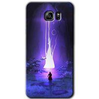 Potkal Hediye Fabrikası Samsung Galaxy Note 5 Kılıf HD Desen Baskılı Arka Kapak - Wanderer Silhouette