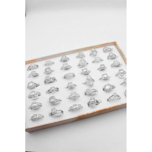 36'lı Baget Yüzük Seti - Gümüş