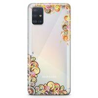 Samsung Galaxy A51 Kılıf El İşi Süsler Arka Kapak Koruma Desenli Full Koruyucu