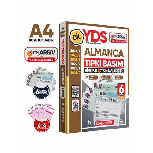 2026 YDS Almanca ÖSYM Tıpkı Basım Çıkmış Soru Deneme Paketi Dijital Çözümlü 6lı Fasikül SETİ
