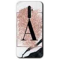 Potkal Hediye Fabrikası Oppo Reno 2z Kılıf HD Baskılı Desen + Hayalet Cam Yandan Görünmez