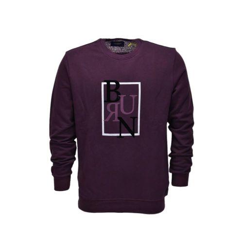 Erkek Baskılı Spor Sıfır Yaka Sweatshirt R2202 BGL-ST03189