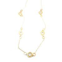 Halka Kolye - 90 cm - Altın