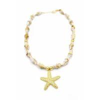 Deniz Kabuklu Yıldız Kolye - Altın
