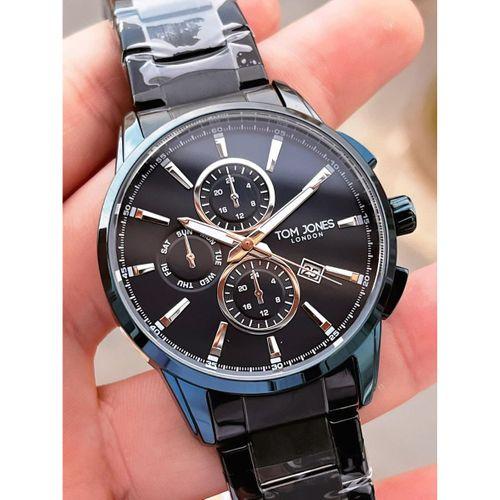 Tom Jones Bileklik Hediyeli Çelik Kordon 3 Atm Suya Dayanıklı 2 Yıl Garantili Erkek Kol Saati 2462.5