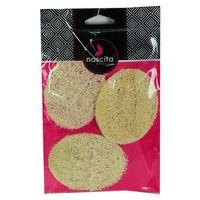 Doğal Kabak Lifli Peeling Oval Yüz Pedi Kese 3 Adet 9x7 cm