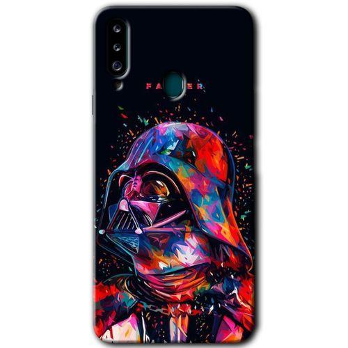 Galaxy A20s Kılıf HD Desen Baskılı Arka Kapak - Father Vader + Kırılmaz Cam