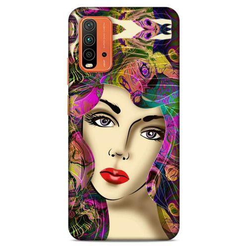 Lopard Xiaomi Redmi Note 9 4g Uyumlu Kılıf Sürreal Yüzler ♀ (17) Tasarım Kılıf Baskılı