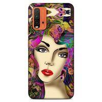 Lopard Xiaomi Redmi Note 9 4g Uyumlu Kılıf Sürreal Yüzler ♀ (17) Tasarım Kılıf Baskılı