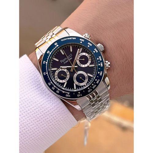 Ferrucci 2 Yıl Garantili Çelik Kordon İç Kadran Özellikleri Aktif 3 Atm Erkek Kol Saati EF.03648.2