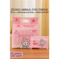 Dies Islak Mendil -RO Saf Su & Dokunmamış Kumaşlı, 100 Yaprak Temizlik Keyfi PEMBE