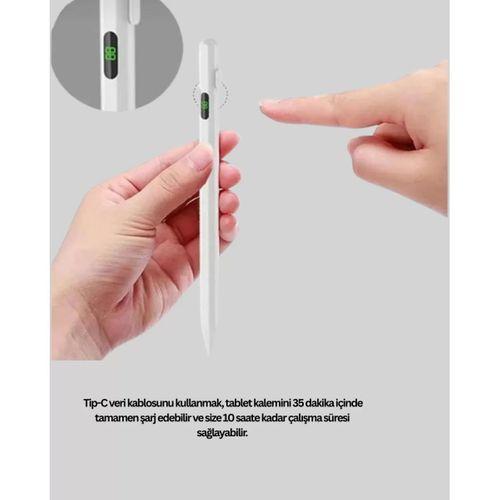 1.5mm Hassas Uçlu İpad Kalemi Şarjlı Type-c Ultra Hassas Stylus Pen