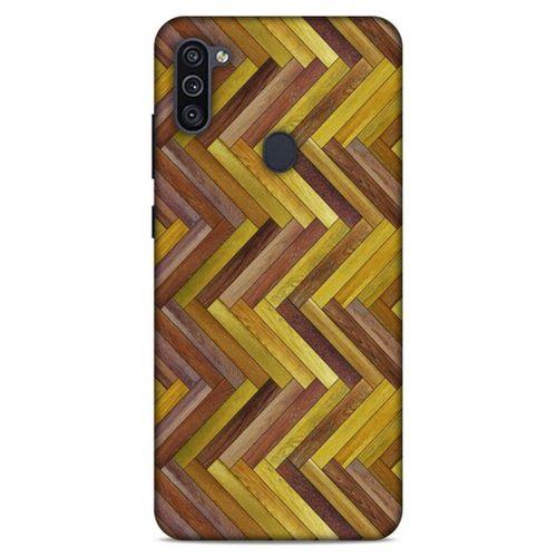 Lopard Samsung Galaxy M11 Uyumlu Kılıf Wood'X (31) TPU Kılıf Baskılı