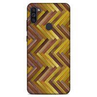 Lopard Samsung Galaxy M11 Uyumlu Kılıf Wood'X (31) TPU Kılıf Baskılı