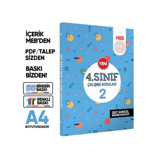 2027 MEB İlkokul 4 Sınıf Çalışma Soruları Tüm Dersler Kazanım Pekiştirme Kitap Seti BASKI ÜCRETİ