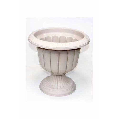 9,8 Litre Nergis Ayaklı Saksı Kırık Beyaz Royaleks-N001