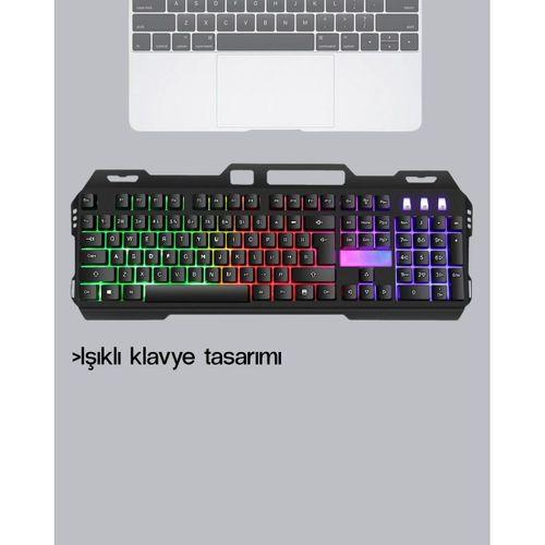 Rgb Işıklı Klavye Mouse Seti – Türkçe Q, Ayarlanabilir Dpı, Ergonomik Ve Dayanıklı Tasarım