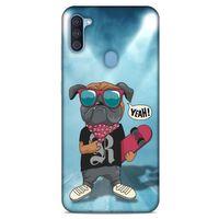 Samsung Galaxy A11 Kılıf Köpek Kıyafetleri (4) Koruma Kılıfı Bulldog Fular