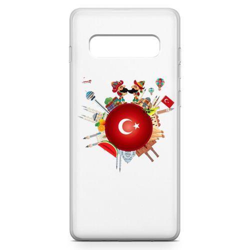 Samsung Galaxy S10 Kılıf Türkiye Milli Figürler Arka Kapak Koruma Desenli Full Koruyucu