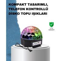 Taşınabilir RGB Disko Topu Bluetooth ve Uzaktan Kumanda Özellikli
