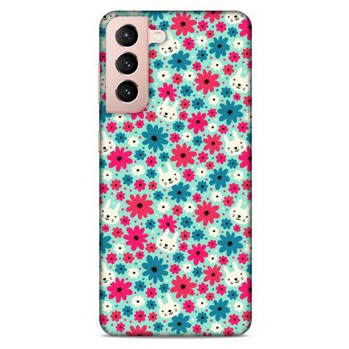 Lopard Samsung Galaxy S21 Uyumlu Kılıf Kediler (3) Kapak Çiçek ve Kedi