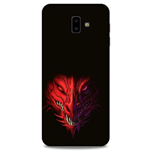 Samsung Galaxy J6 Plus Kılıf Dragons (16) Kalın Kılıf Kırmızı King Ejderha
