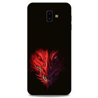 Samsung Galaxy J6 Plus Kılıf Dragons (16) Kalın Kılıf Kırmızı King Ejderha