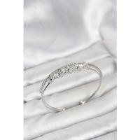 Çiçek Model Pirinç Gümüş Renk Kadın Bileklik