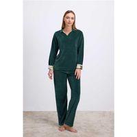 Uzun Kollu Kadife Sweatshirt Ve Pantolon Pijama Takımı