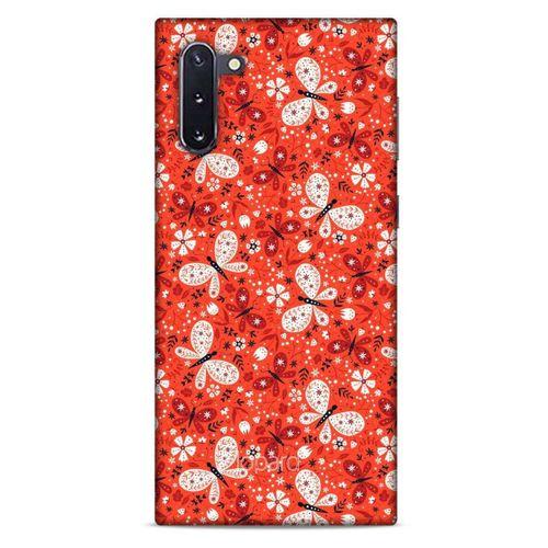 Samsung Galaxy Note 10 Kılıf Kelebek Etkisi (6) Silikon Kılıf Mavi Yeşil