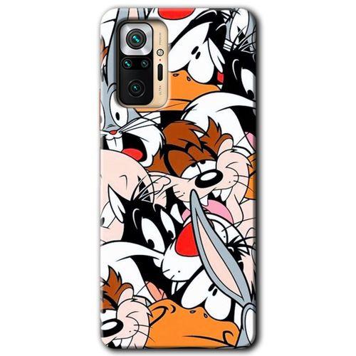 MRCİLETİSİM Xiaomi Redmi Note 10 Pro Kılıf Kapak - Karakterler +Hayalet Ekran Yandan Gözükmez