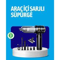 Hepa Filtreli Sessiz Çalışan Kablosuz Şarjlı Mini Süpürge