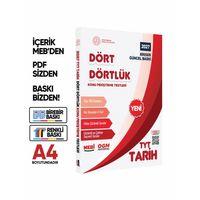 2027 YKS-TYT MEBİ-OGM Dört Dörtlük Tarih Pekiştirme Testi A4 Renkli Soru Bankası BASKI ÜCRETİ