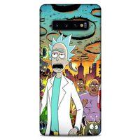 Samsung Galaxy S10 Plus Uyumlu Kılıf Rick And Morty (42) Rugged Armor Kılıf Story Train Morty