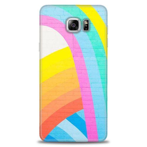 Samsung Galaxy Note 5 Kılıf HD Baskılı Kılıf - Renkli Duvar + Tam Ekran Koruyucu