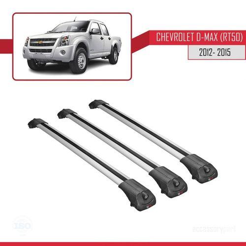 Chevrolet D-Max (RT50) 2012-2015 Arası ile uyumlu ACE-1 Ara Atkı Tavan Barı GRİ 3 ADET BAR