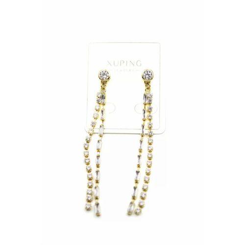 Taşlı Küpe - Altın