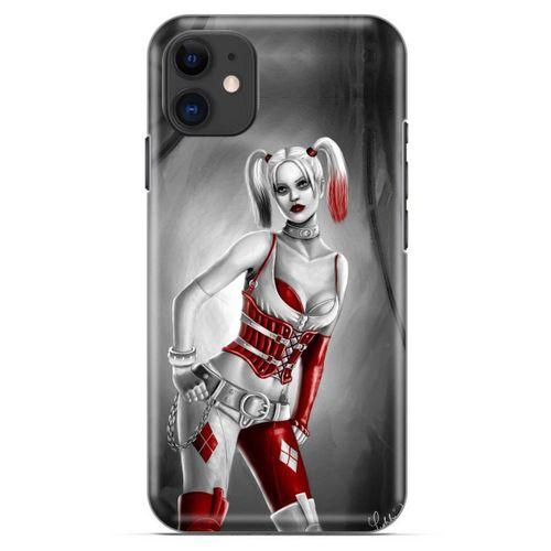 Apple iPhone 13 Mini Uyumlu Kılıf Harley Quinn (39) Liquid Crystal Kılıf Açık Limon