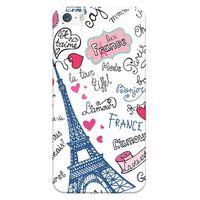 iPhone 5/5S Kılıf Eyfel Kulesi Baskılı Esnek TPU Silikon