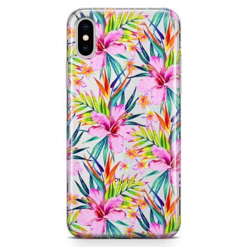 Apple iPhone XS Kılıf Frangipani Arka Kapak Koruma Desenli Full Koruyucu