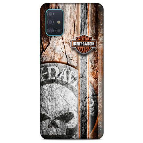 Samsung Galaxy A51 Uyumlu Kılıf Motorsiklet (12) Koruyucu Silikon Harley Davidson