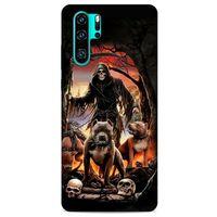 Huawei P30 Pro Uyumlu Kılıf Motorsiklet (28) Arka Kapak İskelet
