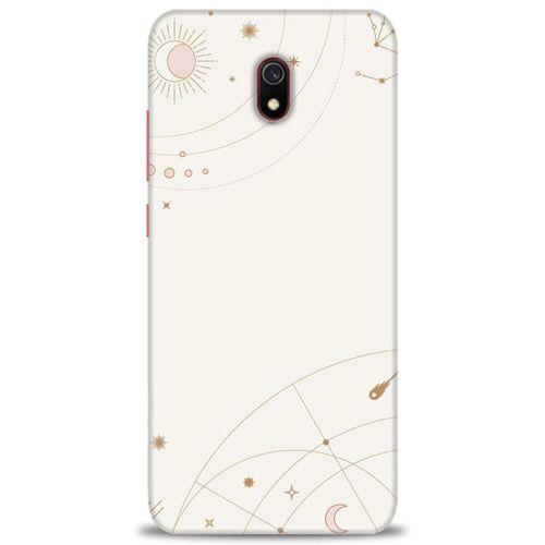 Xiaomi Redmi 8A Kılıf HD Baskılı Kılıf - Yıldız Haritası + Tam Ekran Koruyucu
