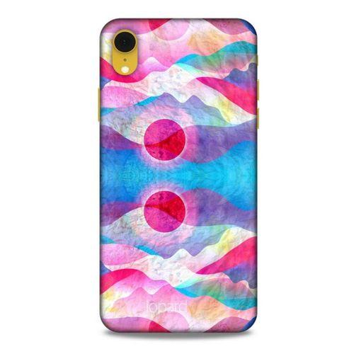 Apple iPhone XR Kılıf Pastel Renkler (20) Koruyucu Kılıf Fuşya Mavi