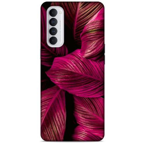 Lopard Oppo Reno 4 Pro Uyumlu Kılıf Bahar (4) Koruma Kılıfı Bordo