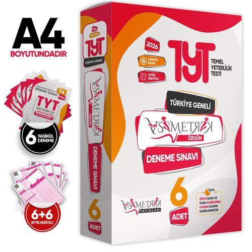 2026 TYT Asimetrik Deneme Paketi 6lı Türkiye Geneli Değerlendirmeli Özgün Güncel Paket Deneme Sınavı
