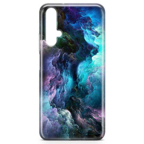 Honor View 20 Kılıf Renk Kasırgası Arka Kapak Koruma Desenli Full Koruyucu
