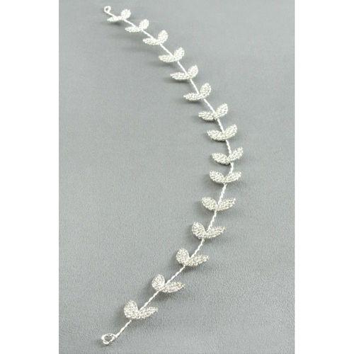 Yaprak Taşlı Saç Aksesuarı