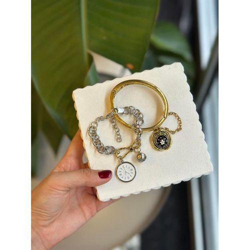 2'li Zincirli Saat Bileklik - ÇOK RENKLİ