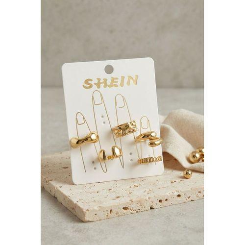 Gold Renk Pirinç Bohem Yüzük Kombini BYK4266